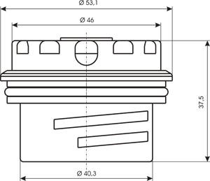 Кислородный сенсор (кислородный датчик) М-10 (М-10) фирмы Kranz GmbH (Кранц ГмбХ)Германия для медицинского оборудования схема1
